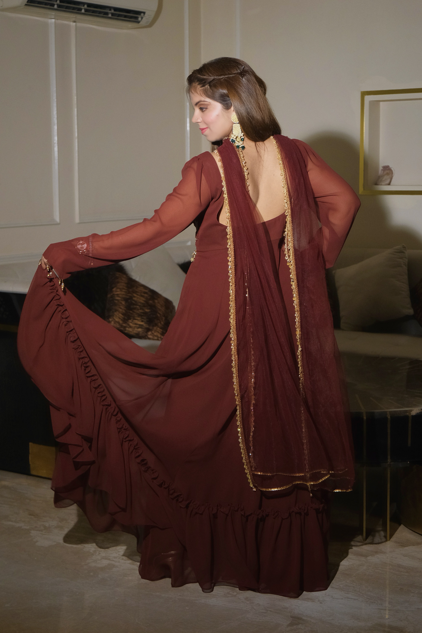 Heer - Anarkali Suit with Plazo – Enchanting Elegance for Festive & Wedding Wear