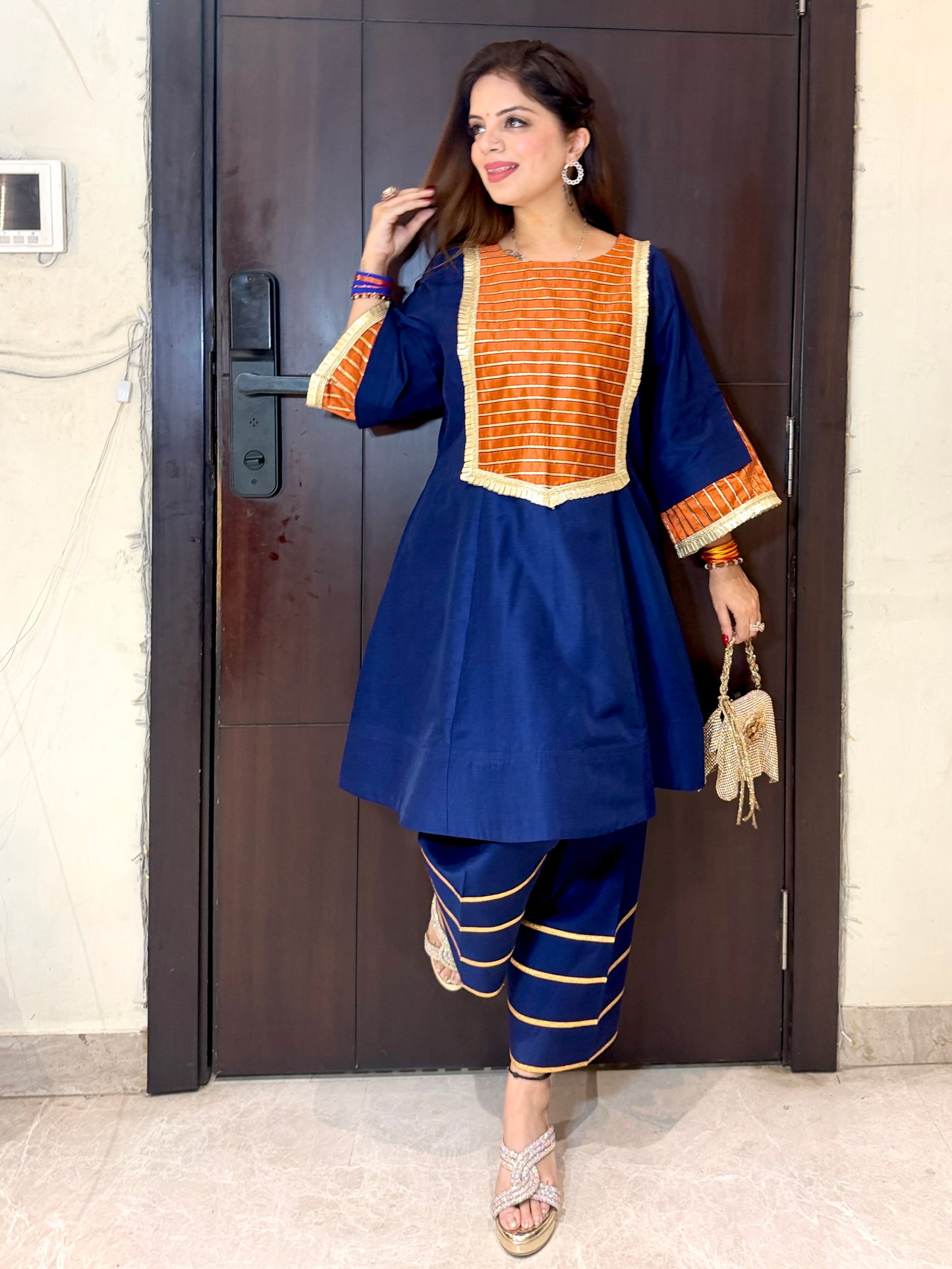 KESARIYA - Royal Blue Silk Kurta Set