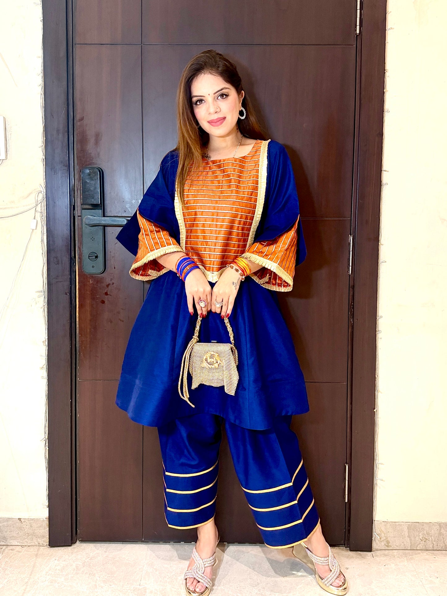 KESARIYA - Royal Blue Silk Kurta Set