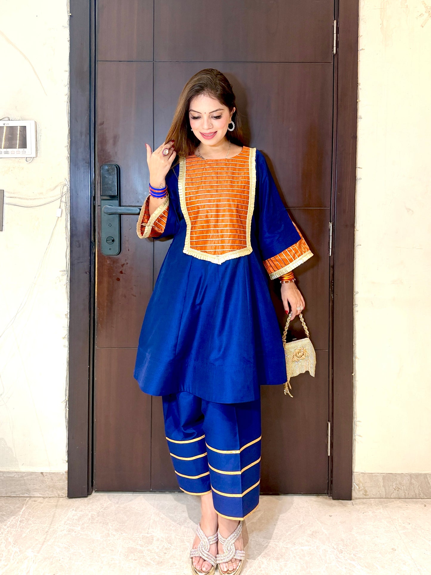 KESARIYA - Royal Blue Silk Kurta Set