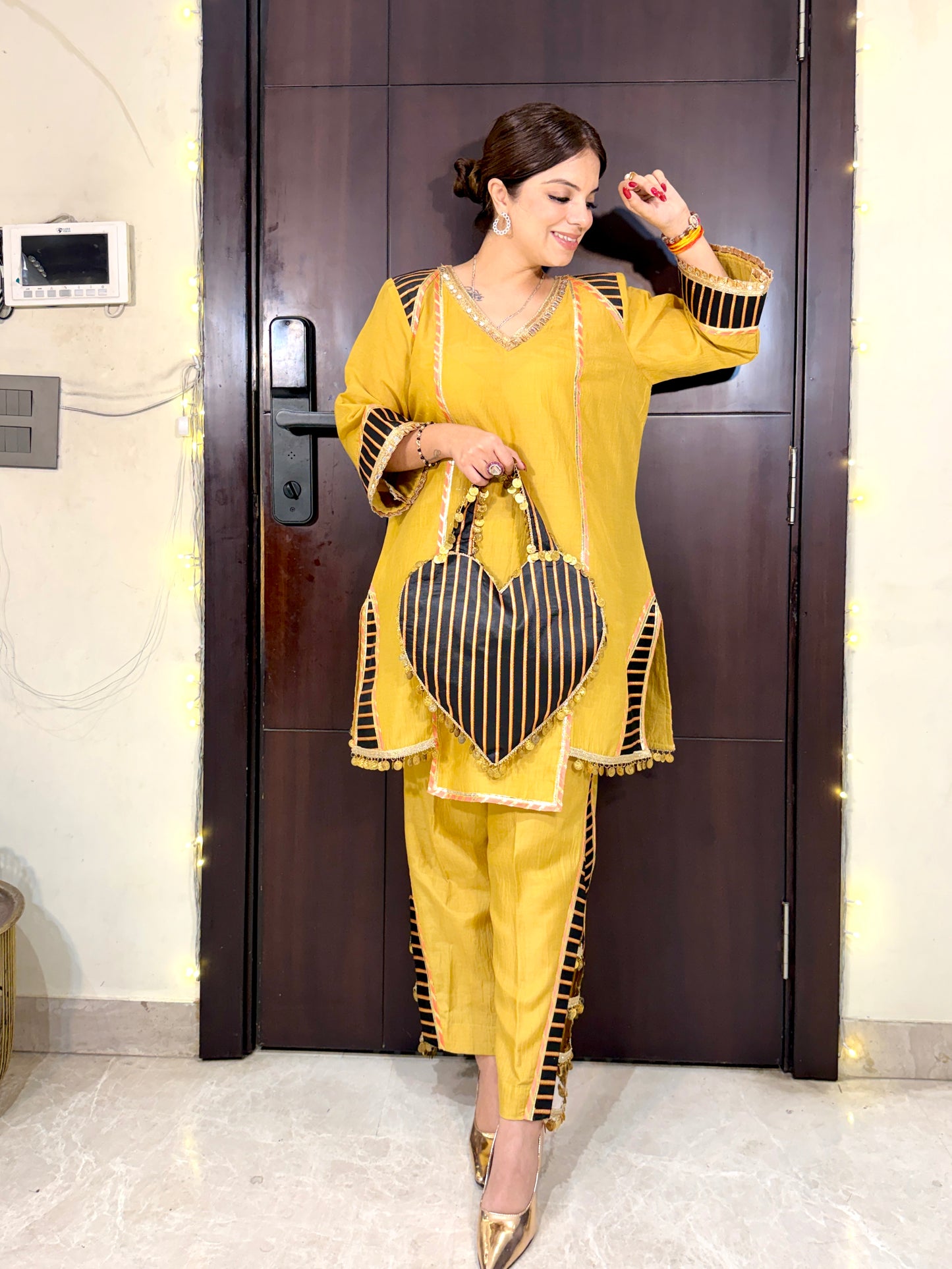 GOLDEN HOUR - Mustard Kurta Pant Set