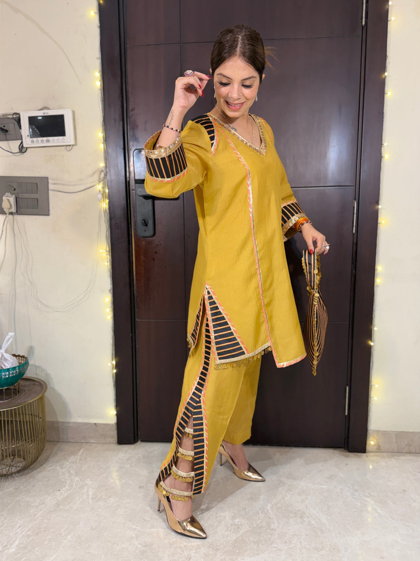 GOLDEN HOUR - Mustard Kurta Pant Set