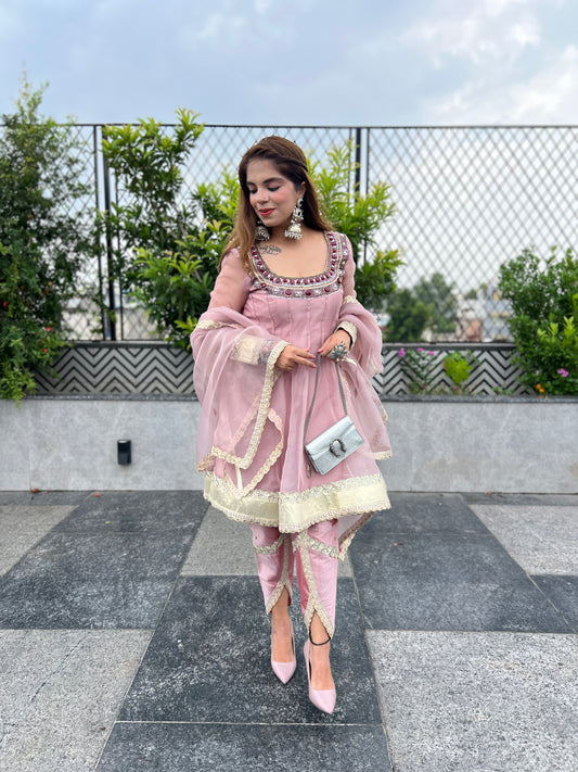 Heer - Organza Suit Elegant Pink Edition