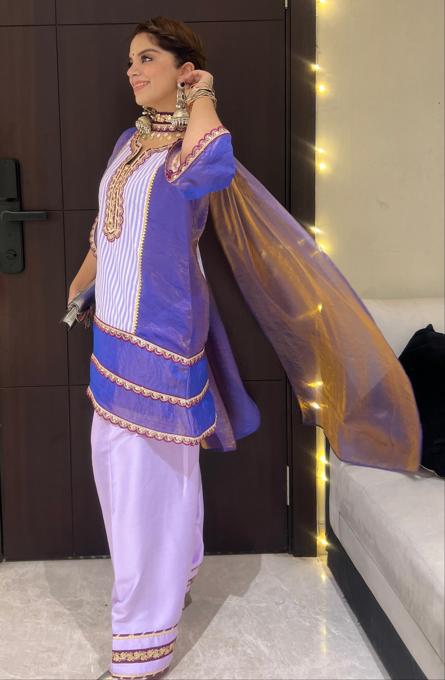 Ishqiya - Lilac Patiala Ensemble