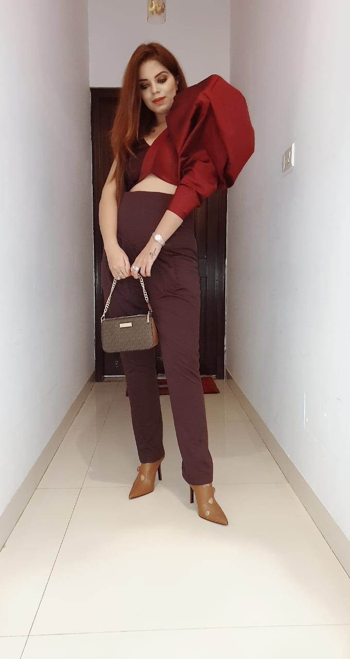 One-Shoulder Puffed Sleeve Crop Top – Chic Party & Casual Top for Women
