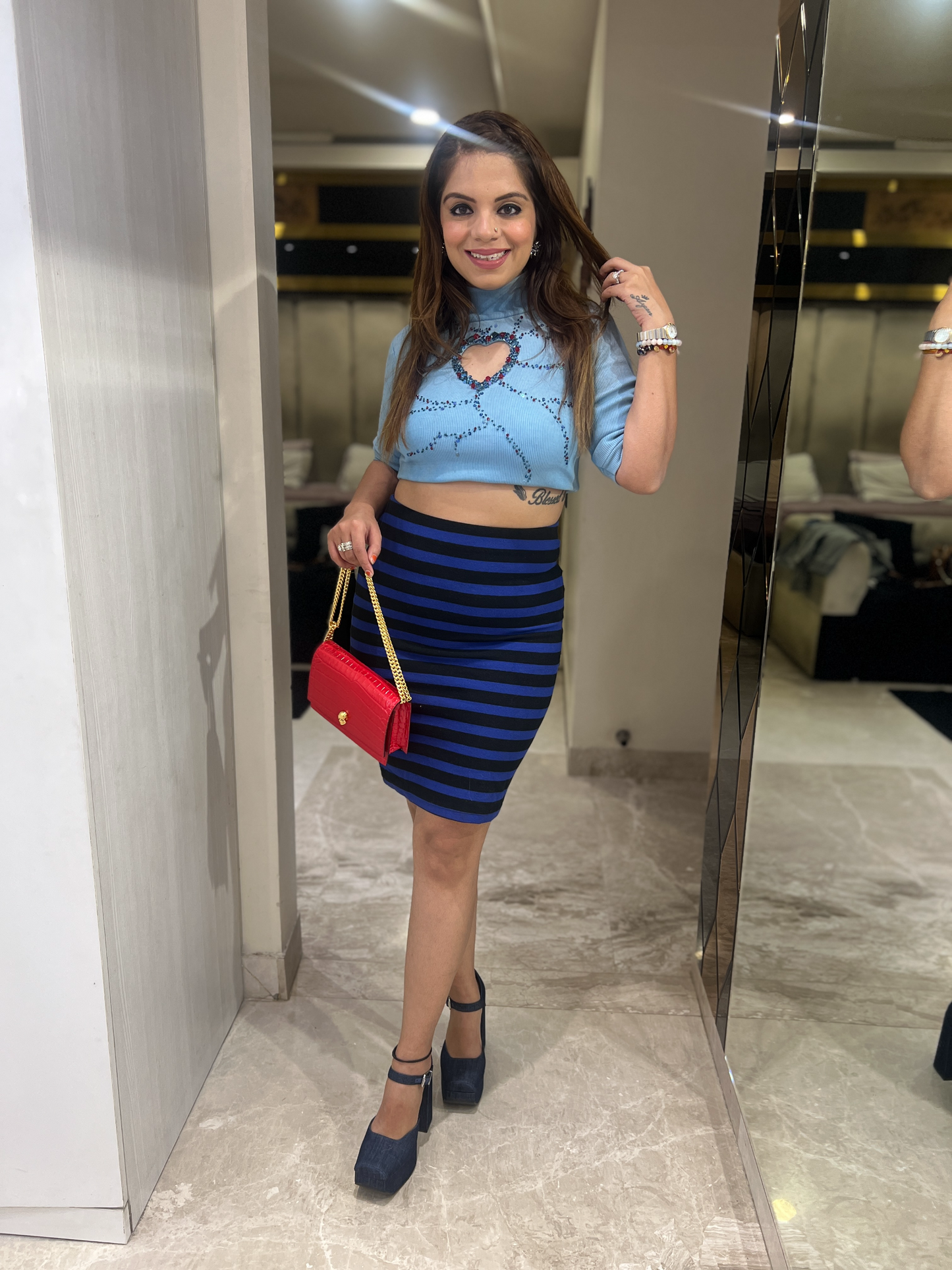 Heart Embroidered Crop Top for Women – Casual & Cute Everyday Wear