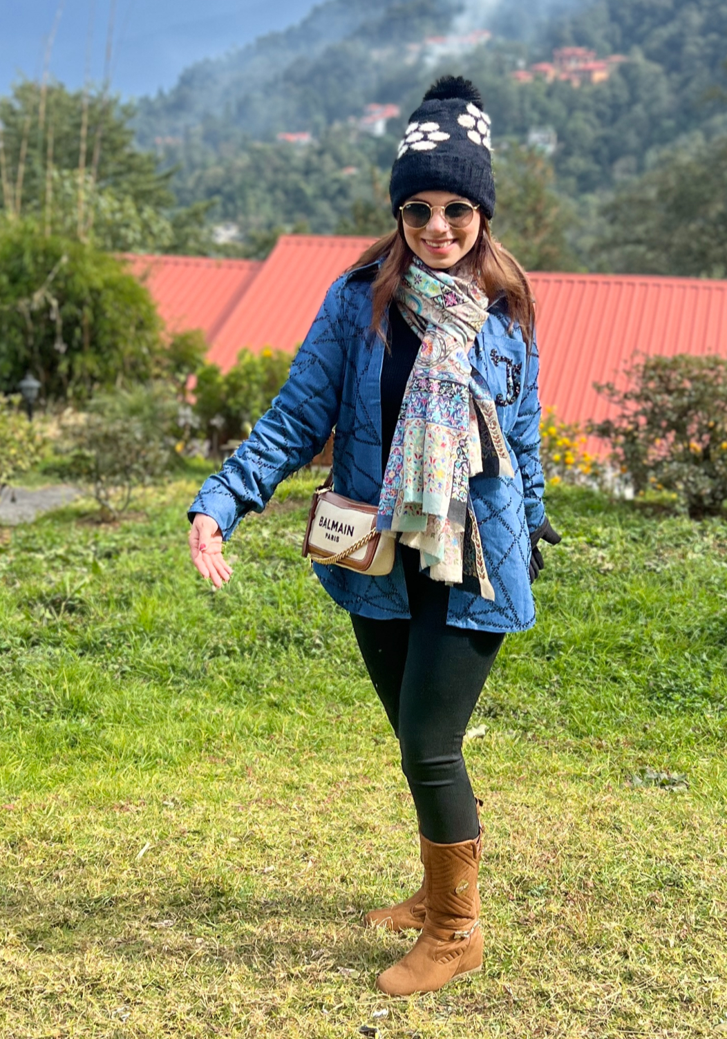 Stylish Denim Shirt with Personalized Initial Embroidery – Custom Fashion for Women