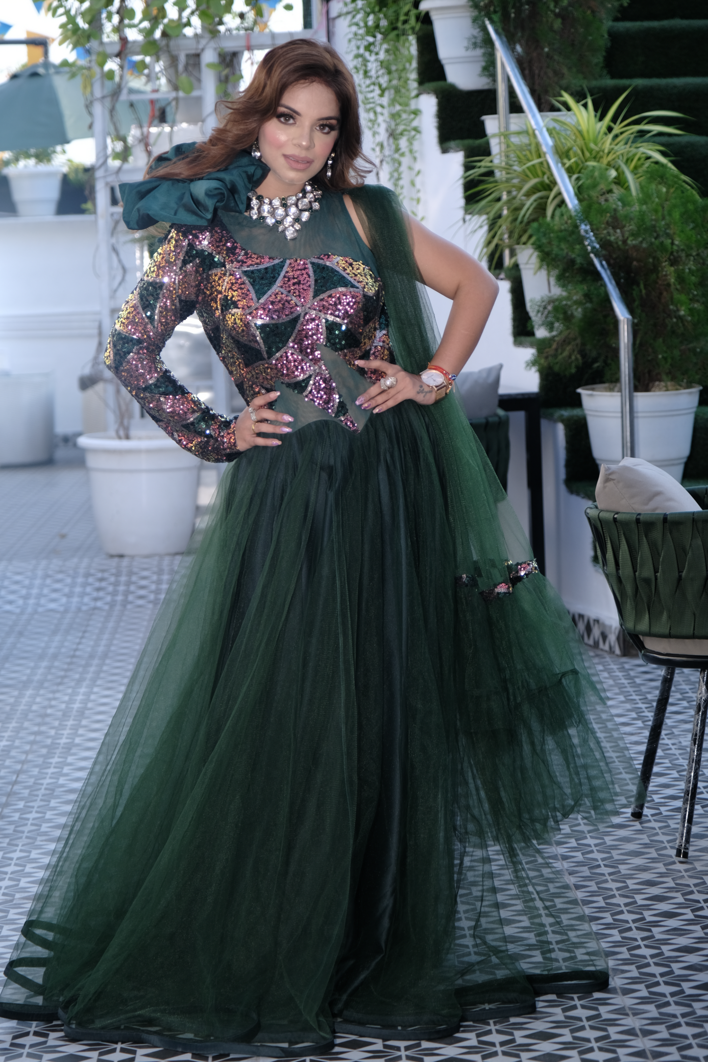 Net Anarkali Suit – Exquisite Ethereal Look with Fine Embroider| MYSTIQUEE CLOSET