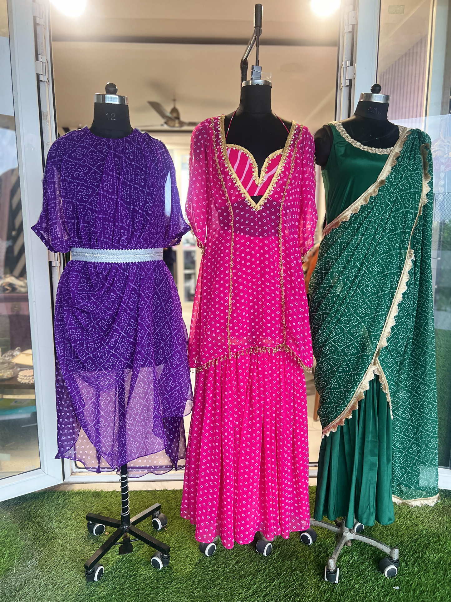 Mehek - Gulbahar Rani - Women’s Bandhani Sharara Ensemble – Traditional 3-Piece Outfit with Modern Flair