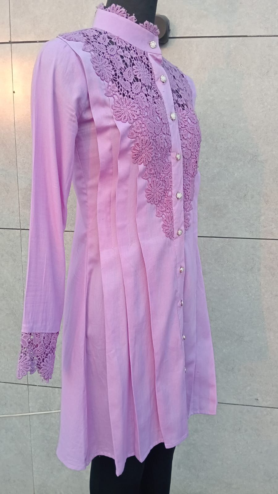 Women’s Crochet Shirt Dress – Trendy, Lightweight & Stylish