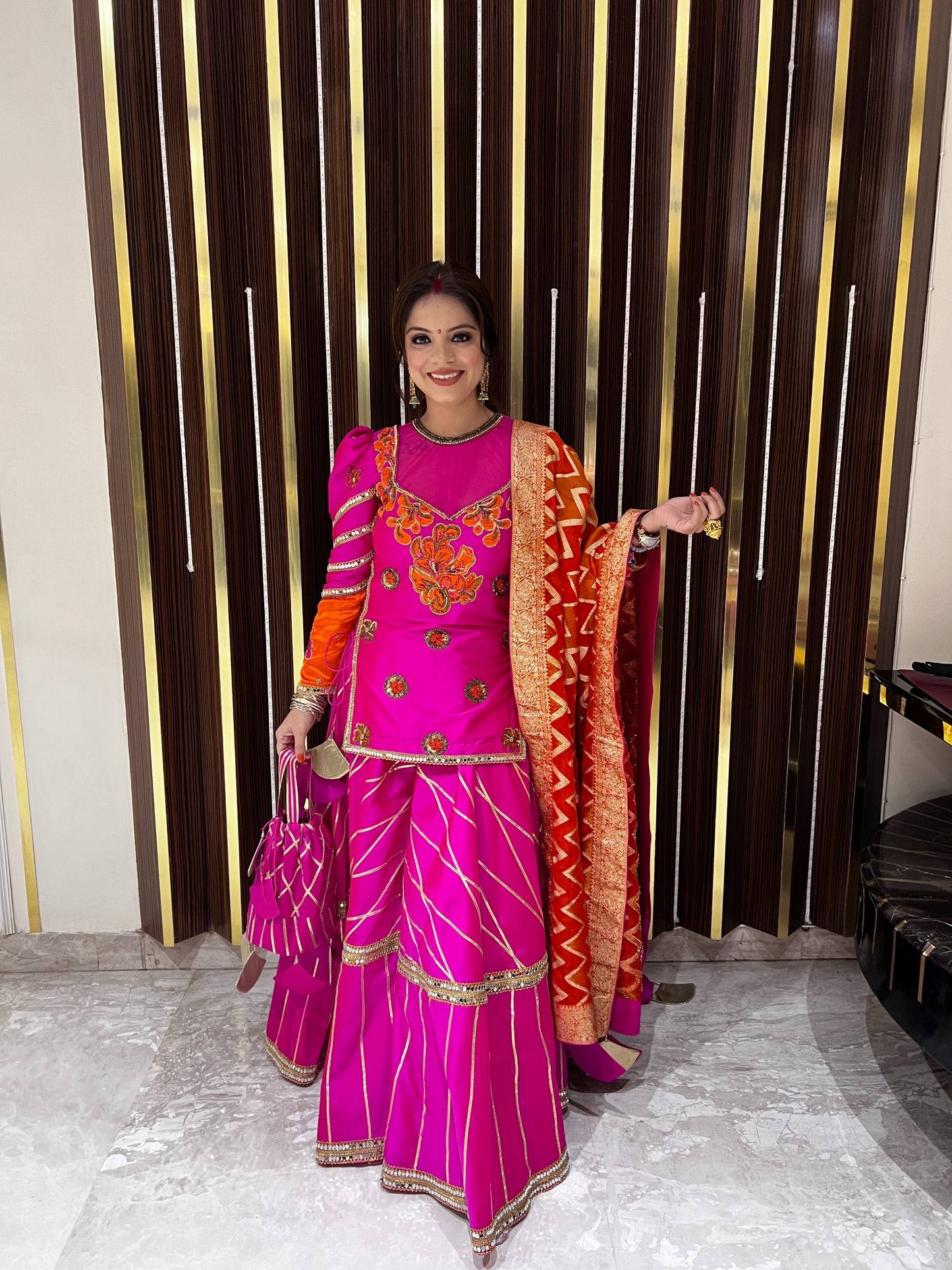 Glamorous Heavy Embroidered Sharara Set Perfect for Wedding and Festive Occasion