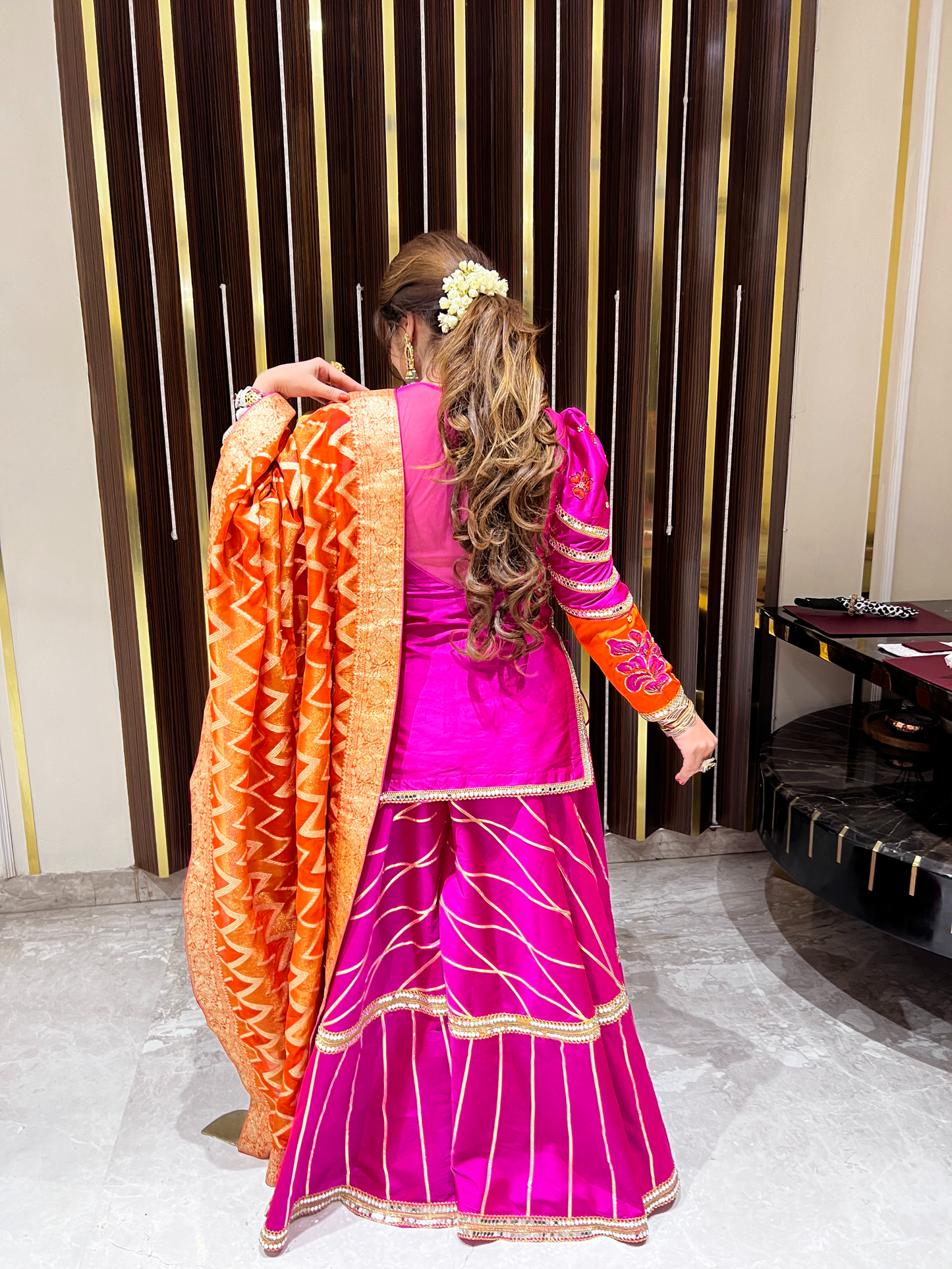 Glamorous Heavy Embroidered Sharara Set Perfect for Wedding and Festive Occasion