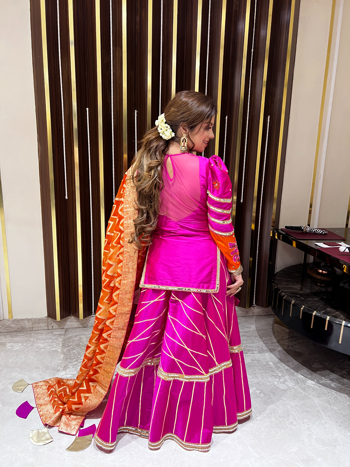 Glamorous Heavy Embroidered Sharara Set Perfect for Wedding and Festive Occasion