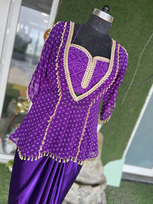 Stunning 3-piece women’s ethnic set with dhoti pants, kurta, and matching dupatta – perfect for festive occasions